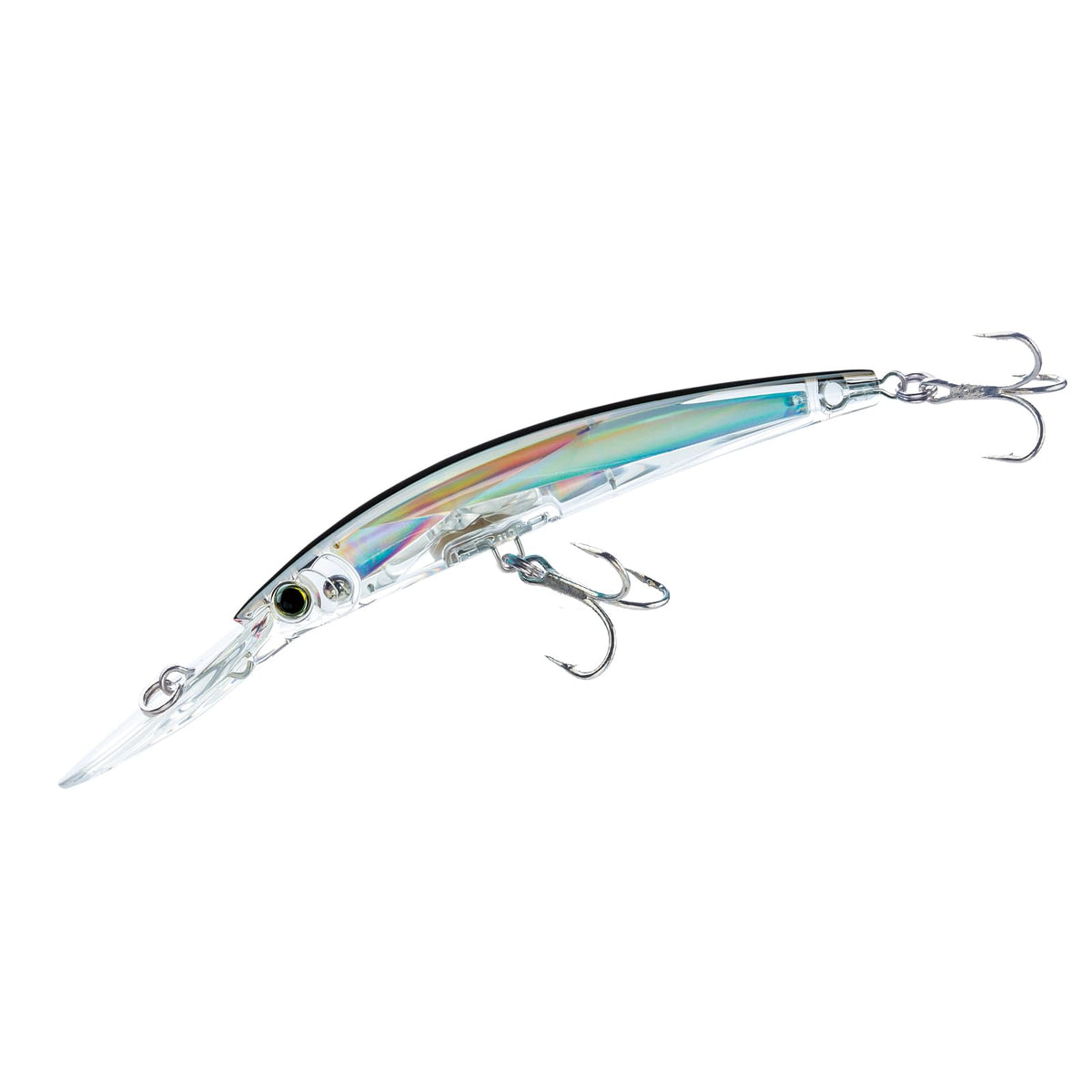 Yo-Zuri Crystal 3D Minnow Deep Diver Lure, Silver Black, 5-1/4-Inch