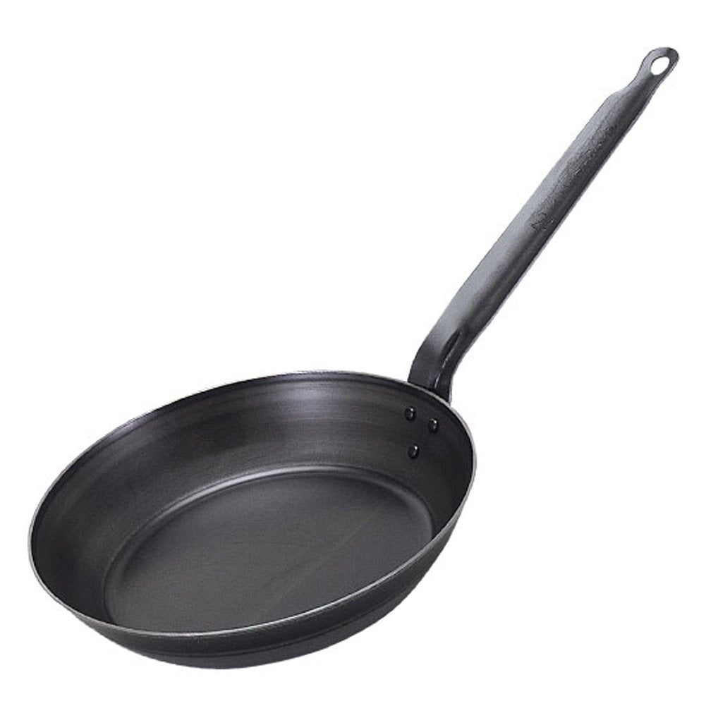 SS Iron Bottom Thick Frying Pan, 12.6 inches (3