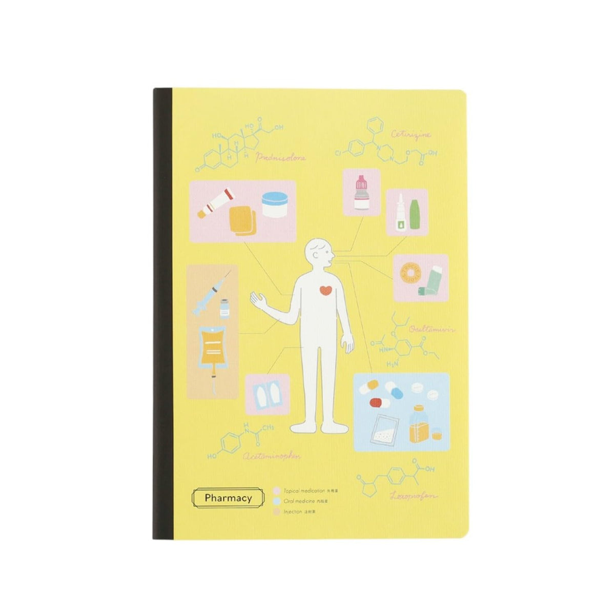 Green Flash STUDY HOLIC A5 Notebook, Pharmaceutical Science ST-330