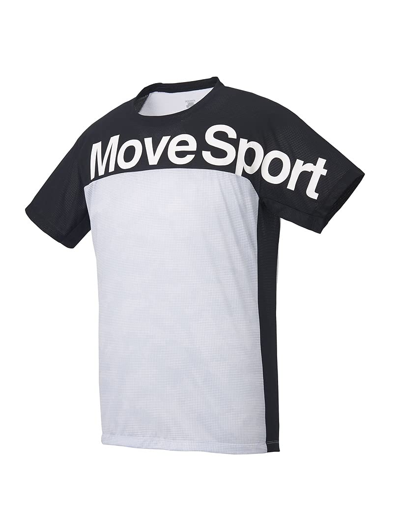 Descente DMMRJA66 Men's Graphic Short Sleeve T-Shirt, WH, LL