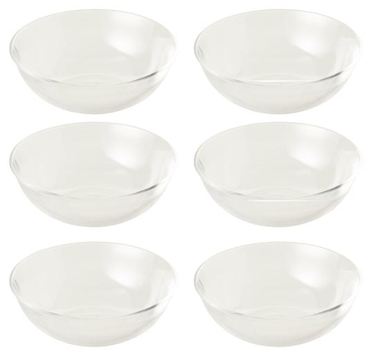 東洋佐々木ガラス Toyo Sasaki Glass P-19302 Medium Bowl, Alpha, Bowl, 5.9 inches (15 mm), Approx. φ6.0 x 2.0 inches (15.2 x 5.1 cm), Made in Japan, Dishwasher Safe, Set of 6