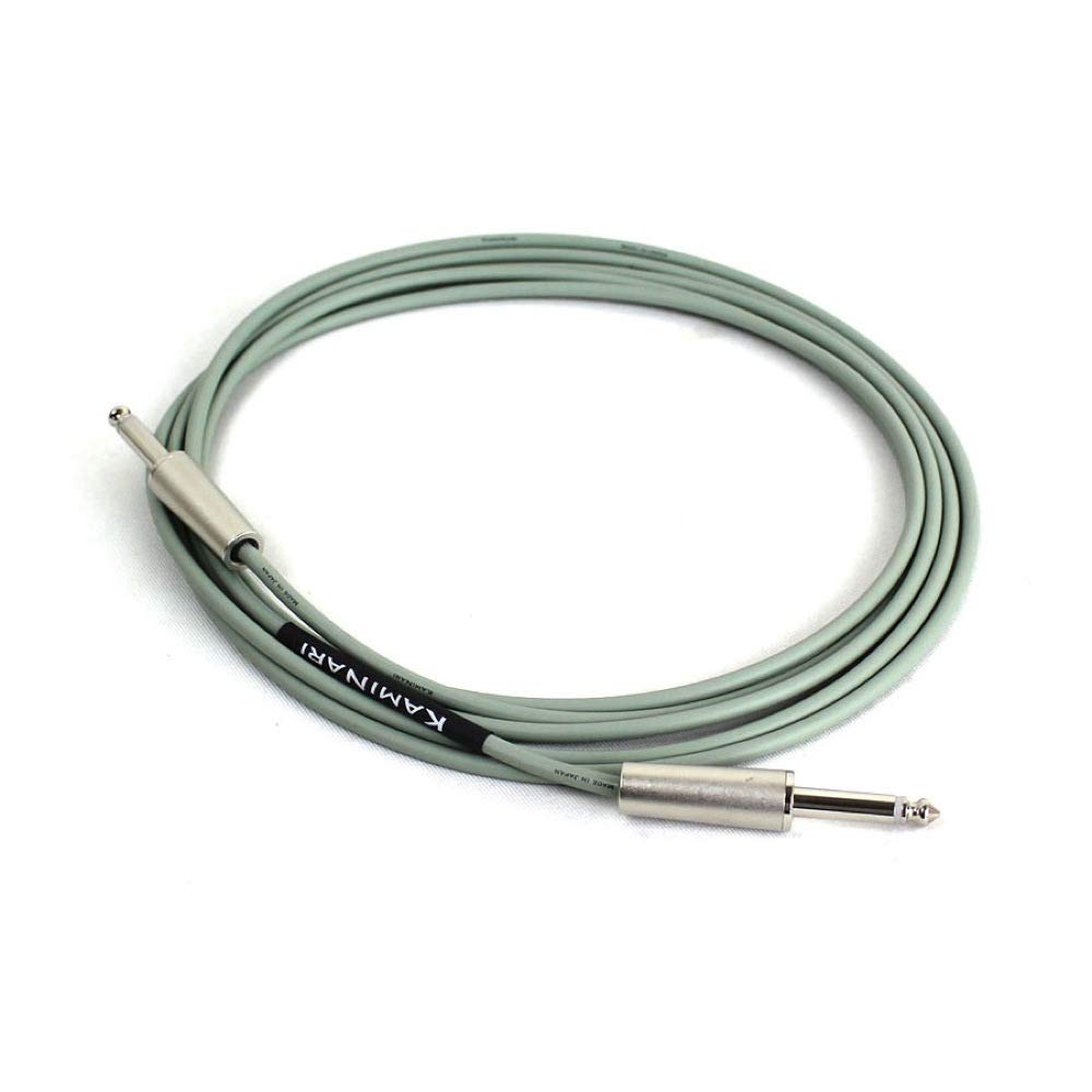 KAMINARI Guitar Cable Mersey Beat 60's K-MC3SS 3m SS Powder Olive