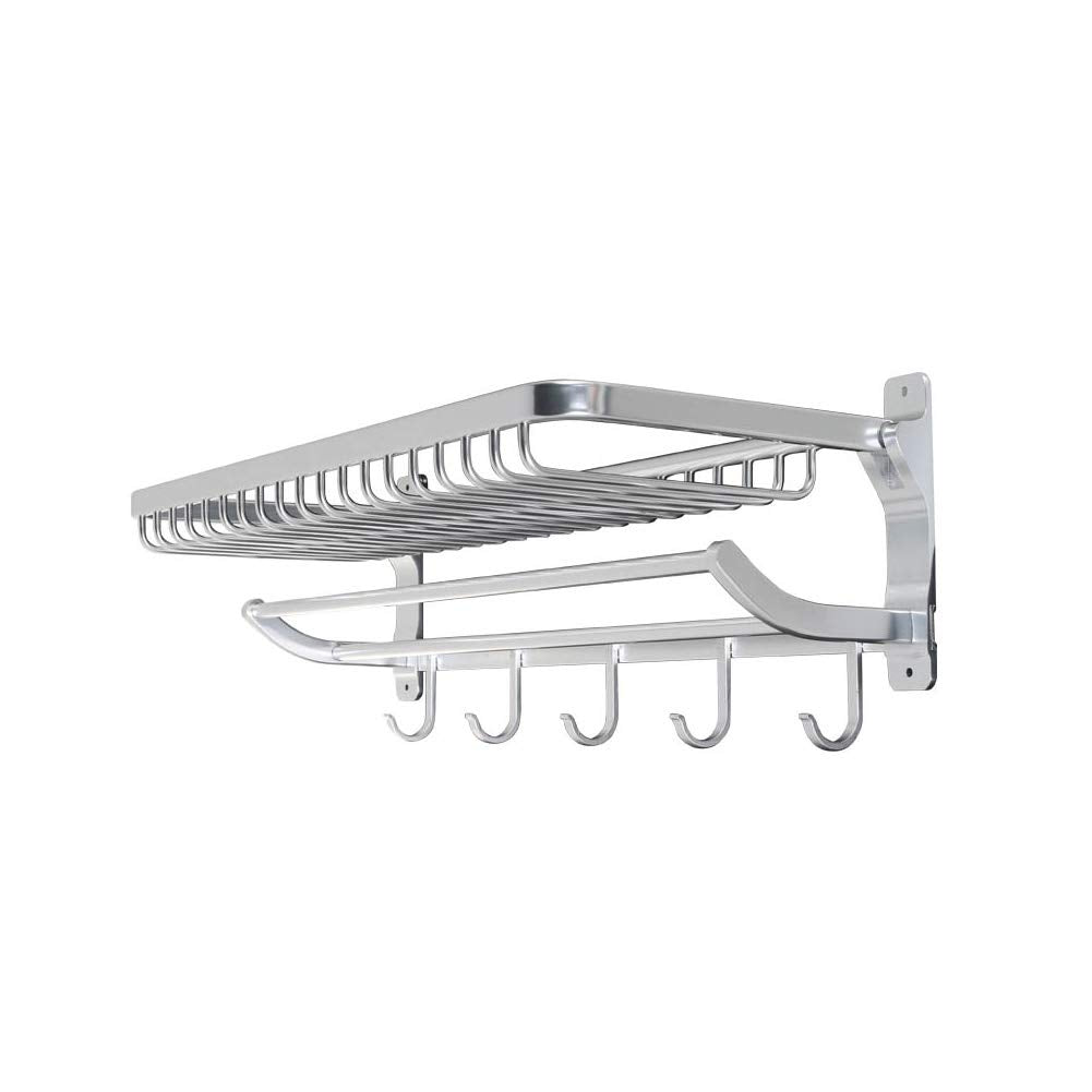 Dulton H19-0023 Aluminum Wall Rack, Makes Everyday Comfort, Wall Mounted, Storage Shelf, Organization, Functional, Height 8.7 inches (220 mm), Width 23.6 inches (600 mm), Depth 9.8 inches (250 mm)
