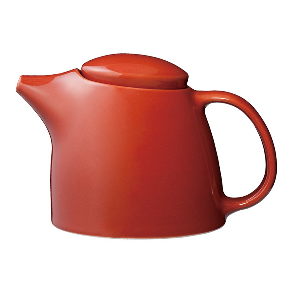 Kinto 26541 TOPO Teapot 13.5 fl oz (400 ml), Red