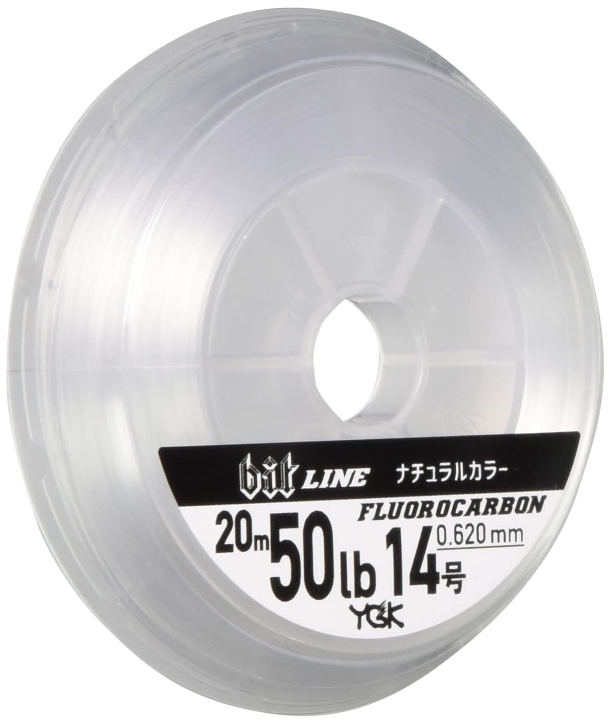 X-Braid Shock Leader, Bit Leader, Super Strong, Fluorocarbon 65.6 ft (20 m), No. 14, 50 lb, Natural