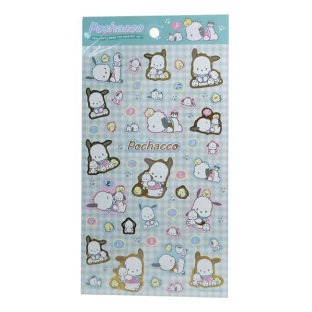 Sanrio Pochacco Pet Sticker Seal 1 Sheets 46 Pcs Decorative Scrapbooking Supplies Stationery (Friends)