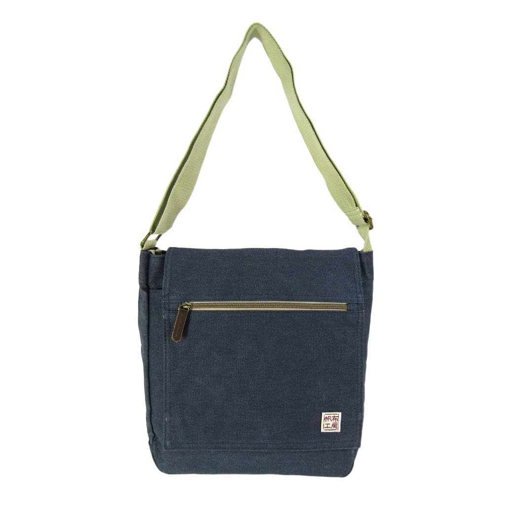 Kobo Shoulder Bag [Men's, Women's, Canvas, A4, Khaki, 30x28x9 cm]