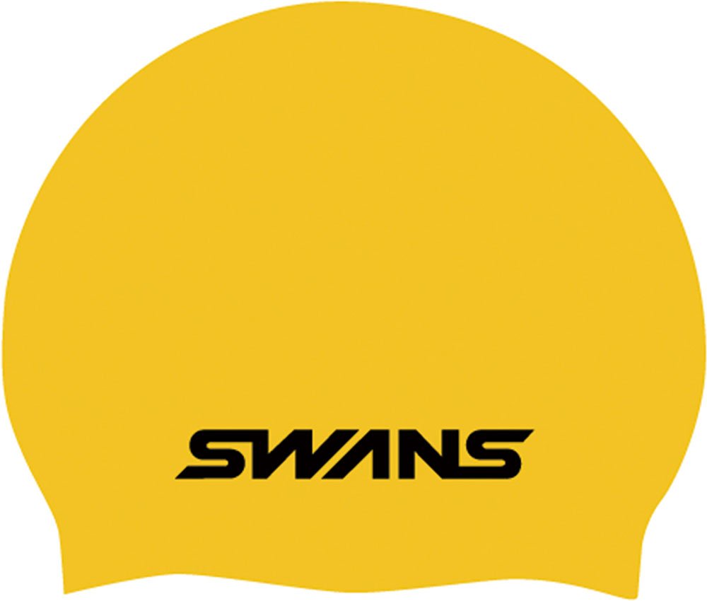 Swans SA7 Swim Cap, Swim Cap, Silicone Cap, Yellow (Y)