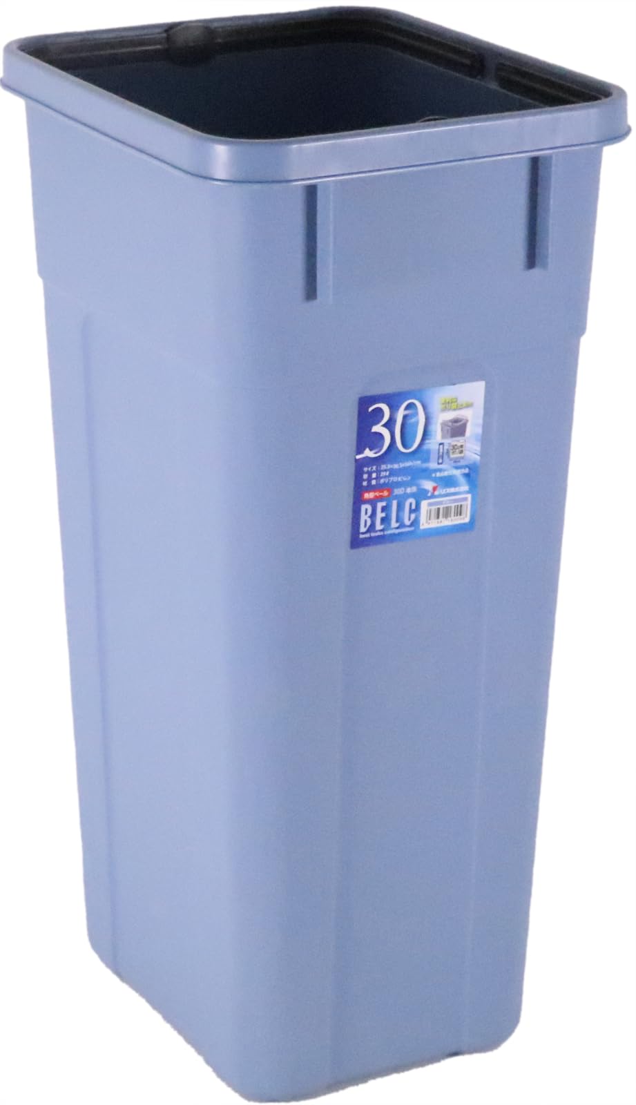 リス Risu 180135 Designated Trash Bag, Suitable for Rectangular Pail, Berg, 45D, Main Unit, Blue, Made in Japan