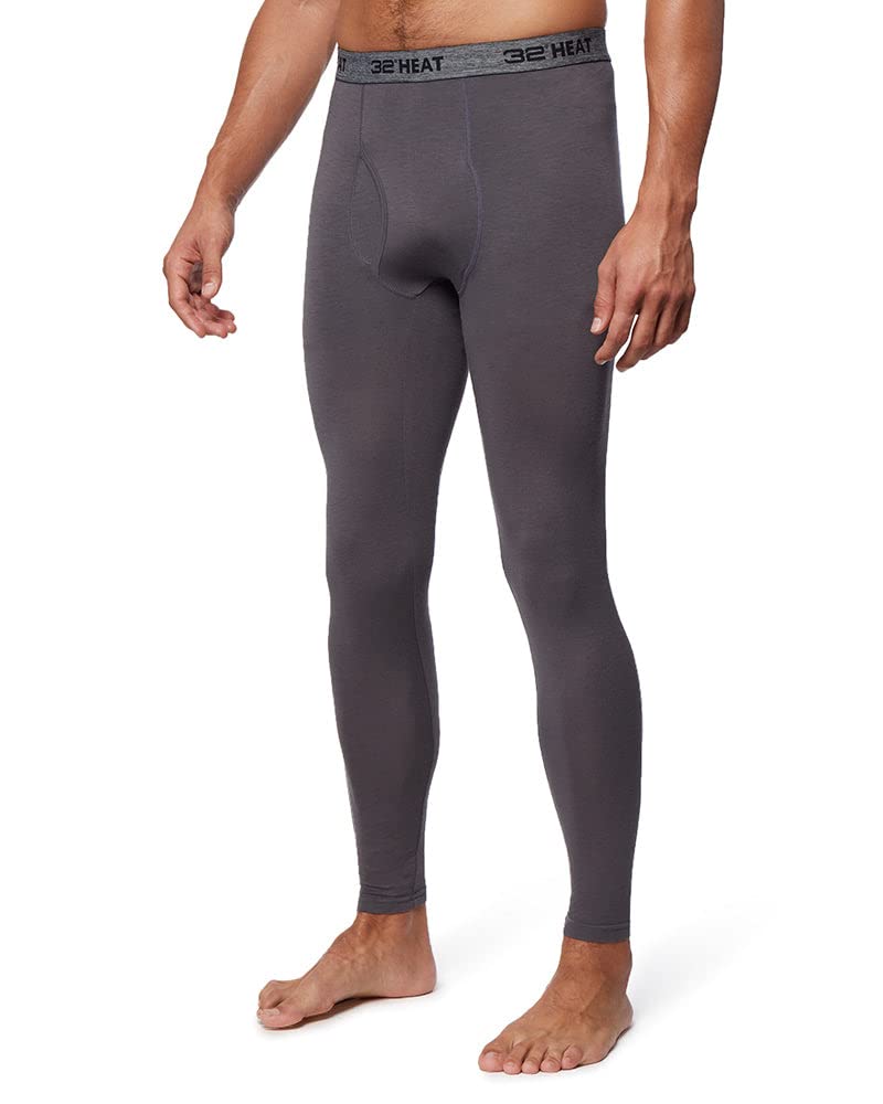 32º Degrees Men's Lightweight Baselayer Legging | Form Fitting | 4-Way Stretch | Thermal, Stingray, XX-Large