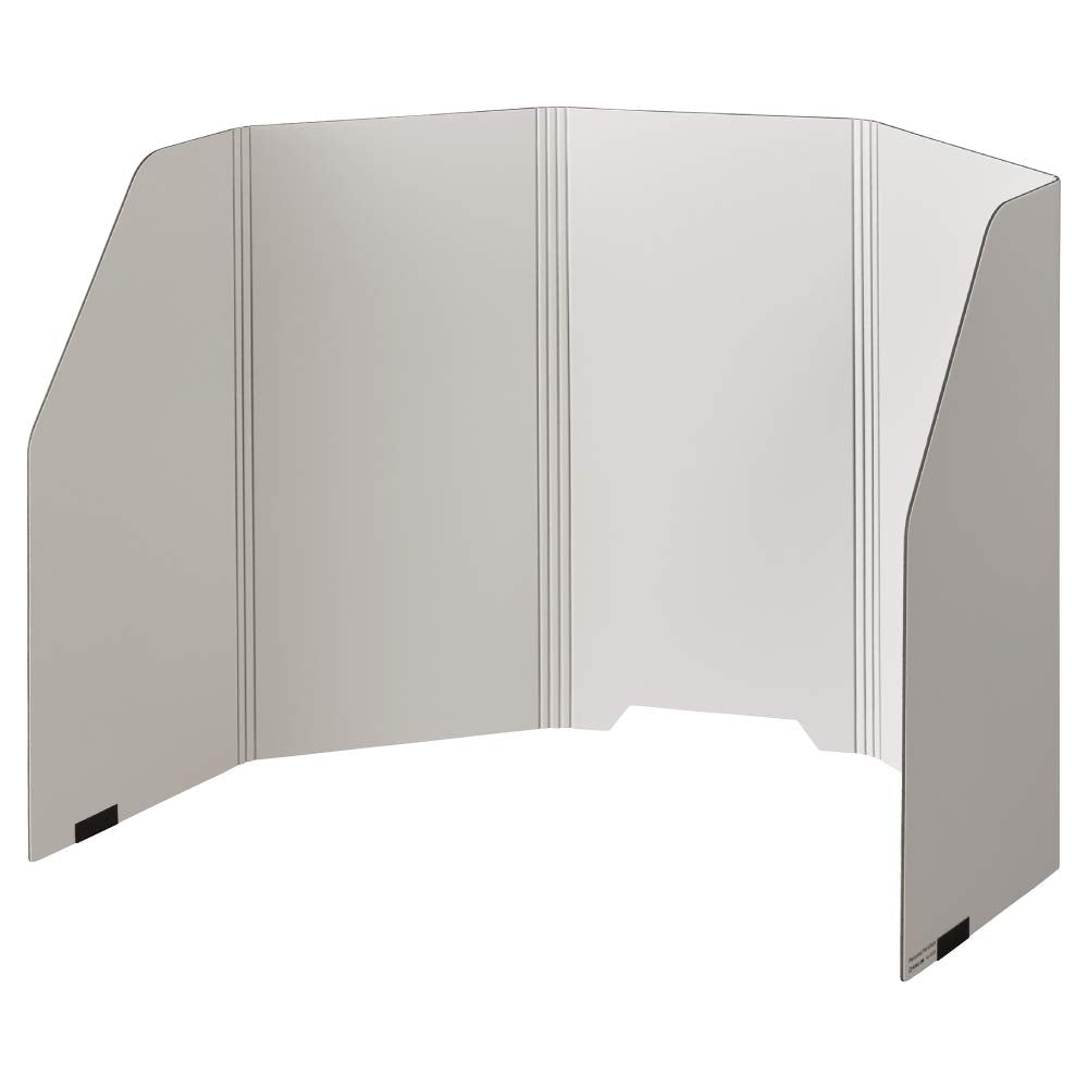 King Jim 8020 Personal Partition, Height 17.7 inches (450 mm), Light Gray
