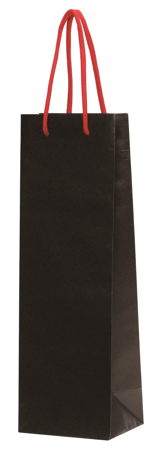パックタケヤマ Pack Takeyama XZV65501 Paper Bag, Handbag, HT, Wine Bag, 10 Pieces, Black