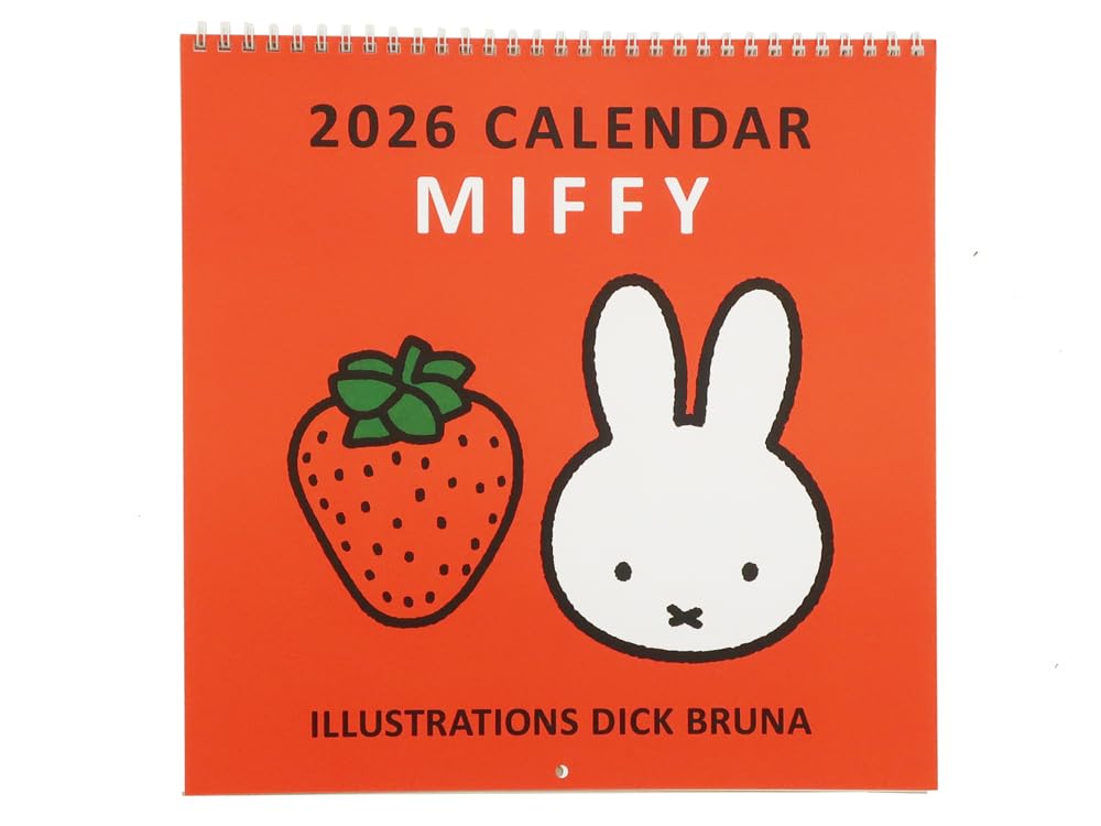 Square Miffy 2026 Wall Calendar, Red, 30BCA-1