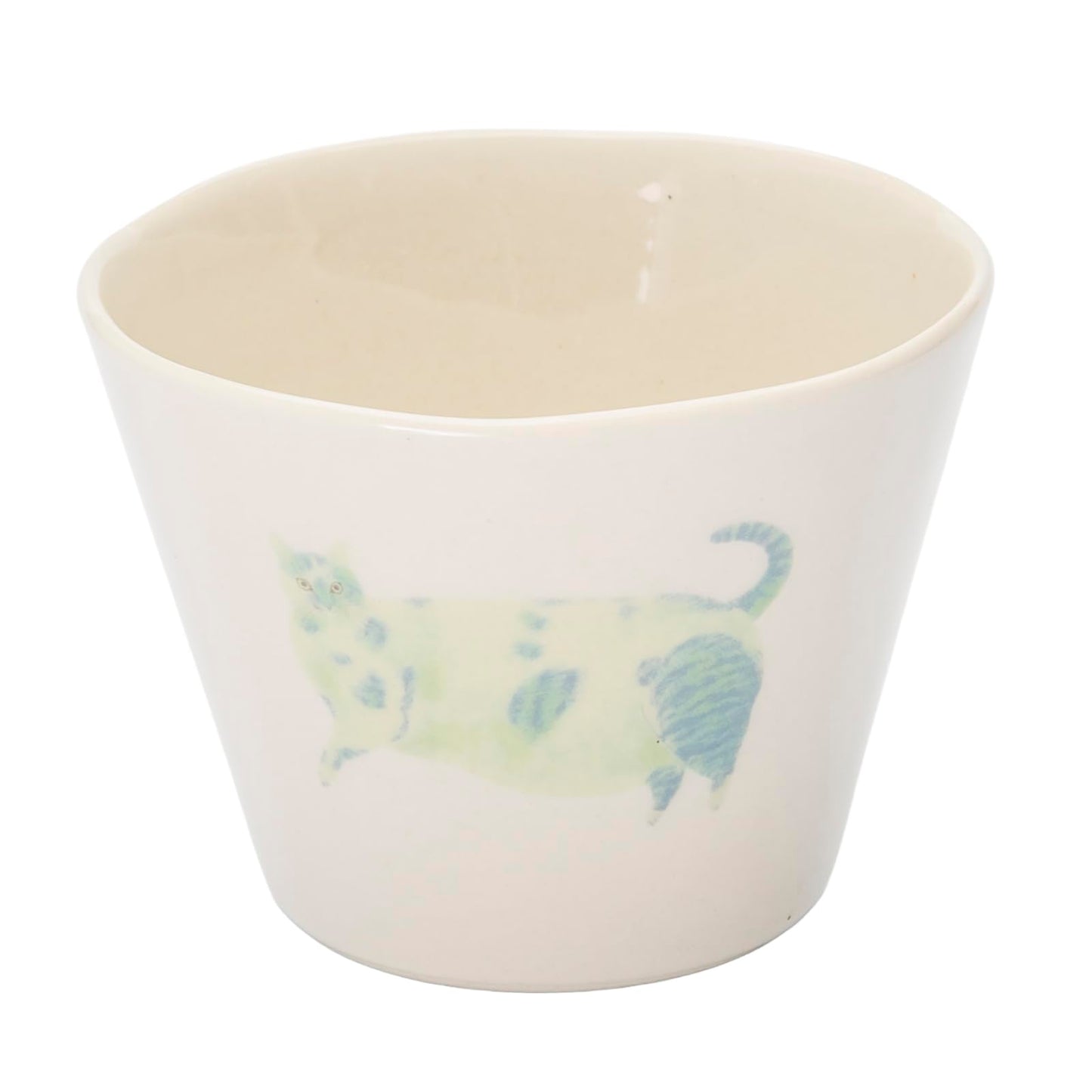 Orie Nekotokoro YMG-000-217 Mino Ware Cup, 6.8 fl oz (200 ml), Approx. 3.5 x 2.6 inches (9 x 6.5 cm), Microwave Safe, Dishwasher Safe, Made in Japan