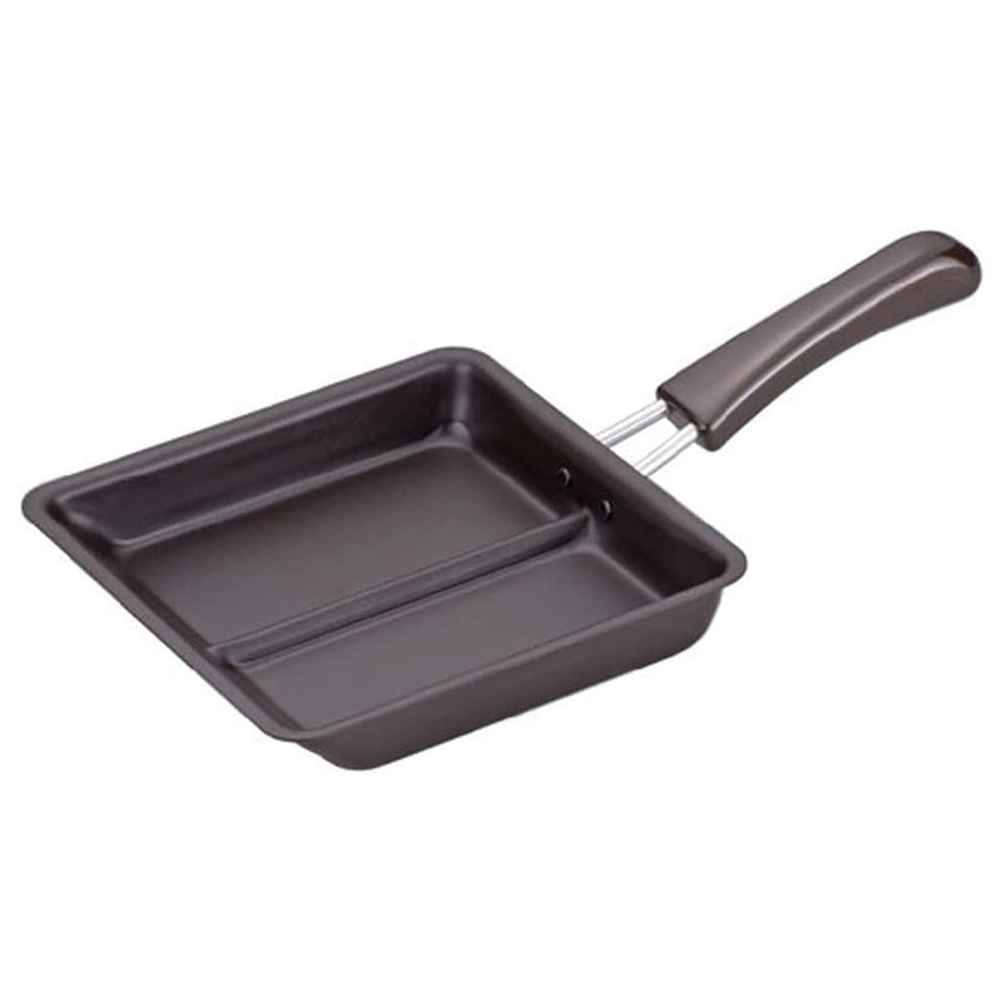 下村企販 Shimomura Planning 31370 Frying Pan, Divider, Cooking 2 Items Simultaneously [Made in Japan] IH/Correspondence Time-saving Breakfast Convenient for Lunch Box 2 Sides Egg Yaki Winer, Iron