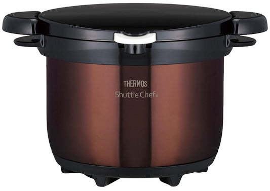 THERMOS KBG-3000 CBW Vacuum Insulated Cooker, Shuttle Chef, 7.1 gal (3.0 L), Clear Brown