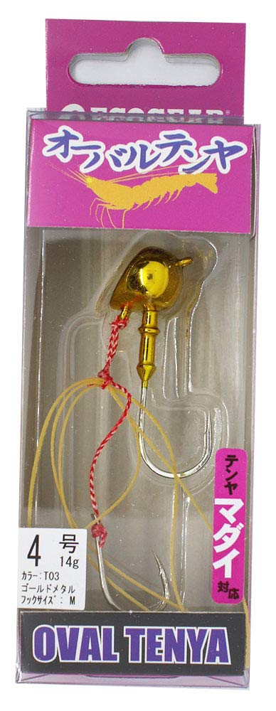 Ecogear 9728 Oval Tenya No. 4, T03, Gold Metal