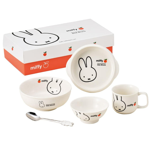 日本陶彩 miffy (apple) dinnerware gift set, White