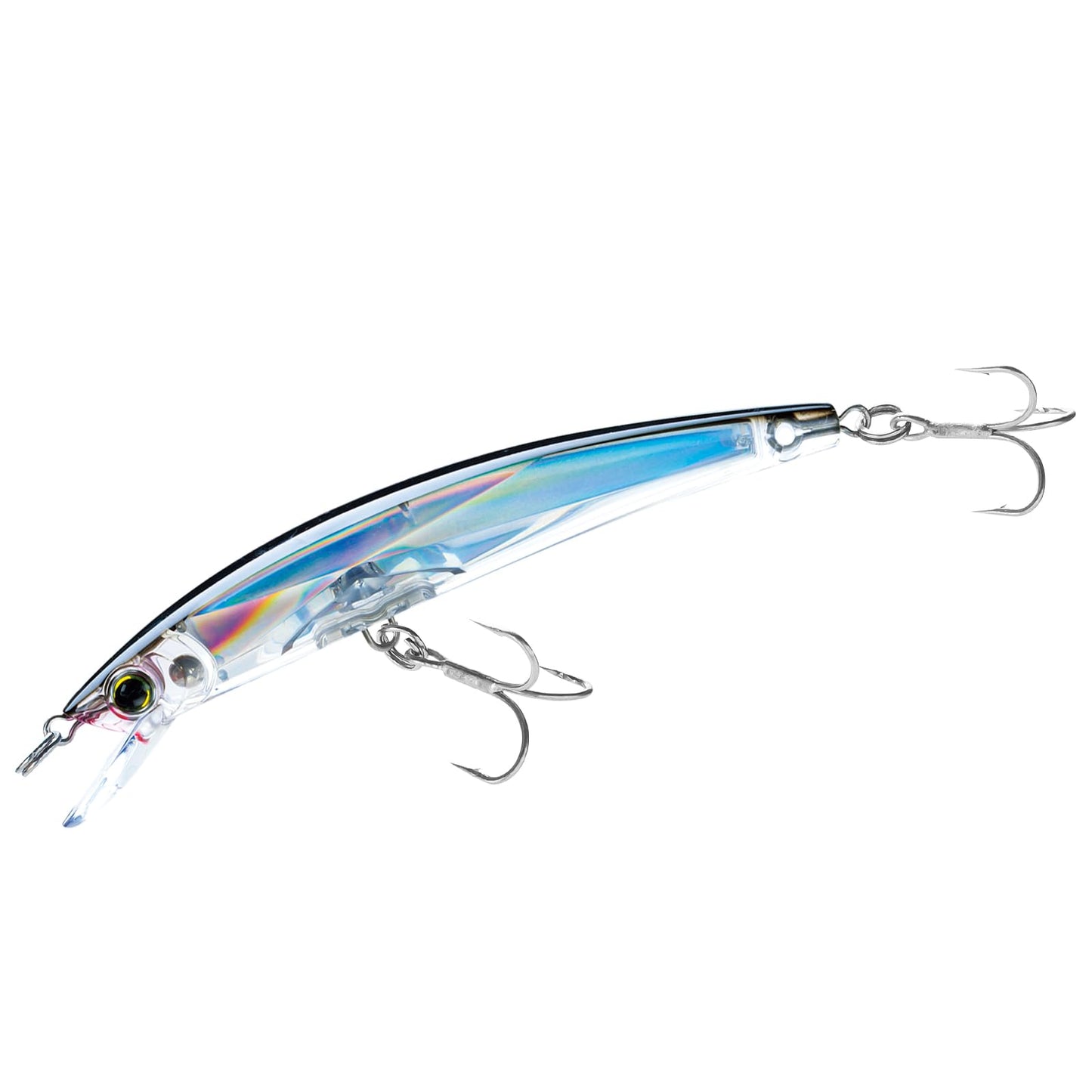 Yo-Zuri Crystal 3D Minnow Magnum Lure, Silver Black, 6-1/2-Inch