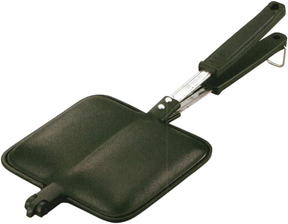 Iwachu Direct Flame Hot Sandwich Maker, Black, Product Size: 14.8 x 6.3 x 1.8 inches (37.5 x 16 x 4.5 cm), Inner Diameter: 5.7 x 4.9 inches (14.5 x 12.5 cm), 24031