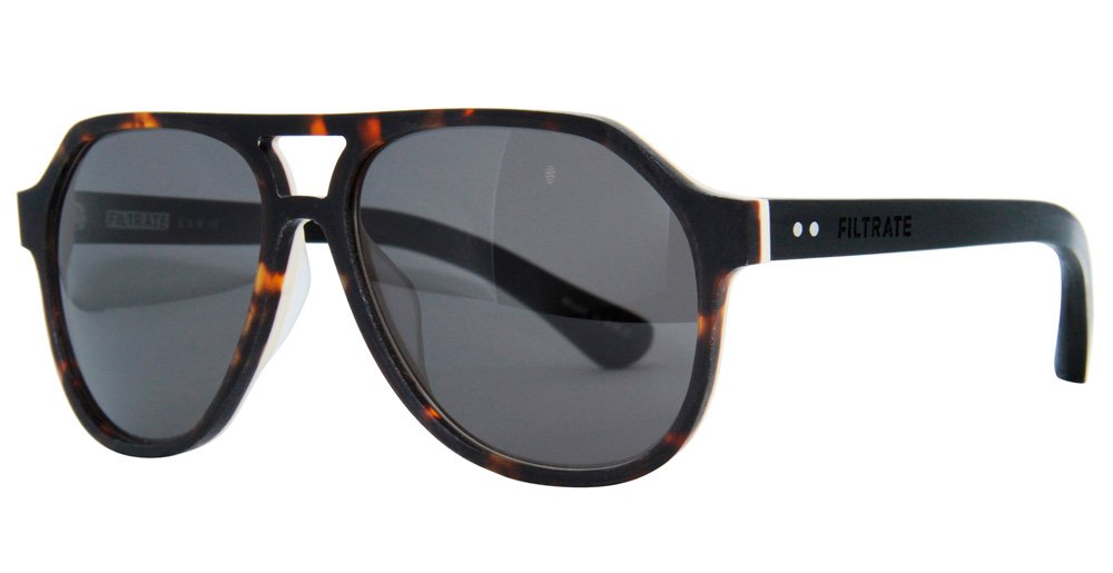 Filtrate Eyewear Hoffman Sunglasses, Dark Earth/Smoke Lens