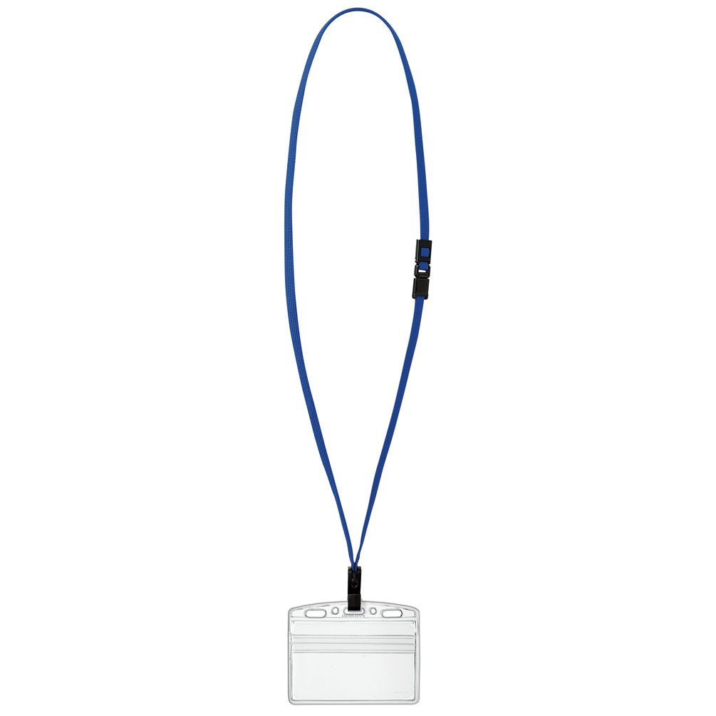 Kokuyo Naf-SP180B Hanging Name Tag Set, Protect Business Card Size, Blue