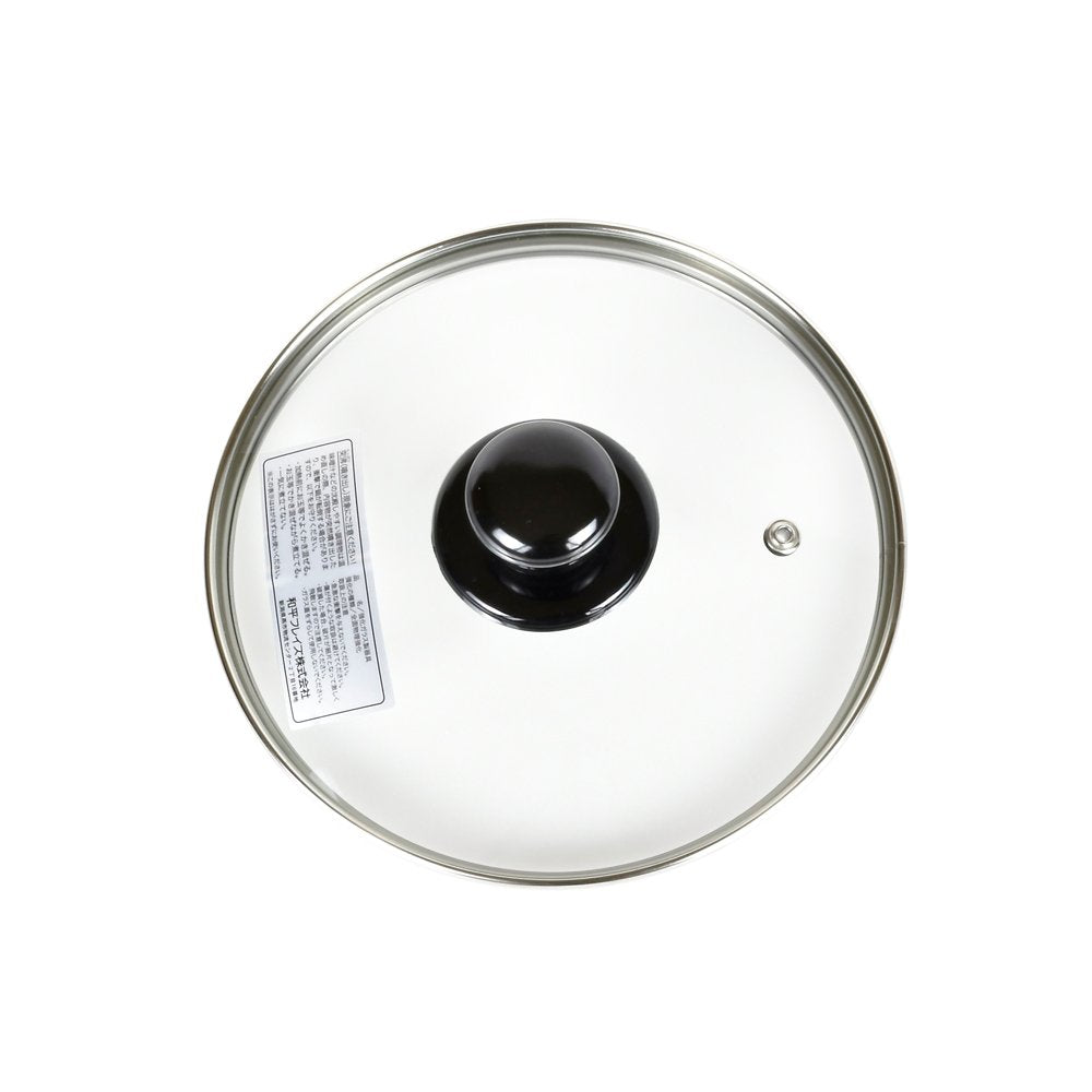 Wahei Freiz PR-8570 Glass Lid, Frying Pan, Precious 7.1 inches (18 cm), Full Physical Strengthening, Steam Mouth Included