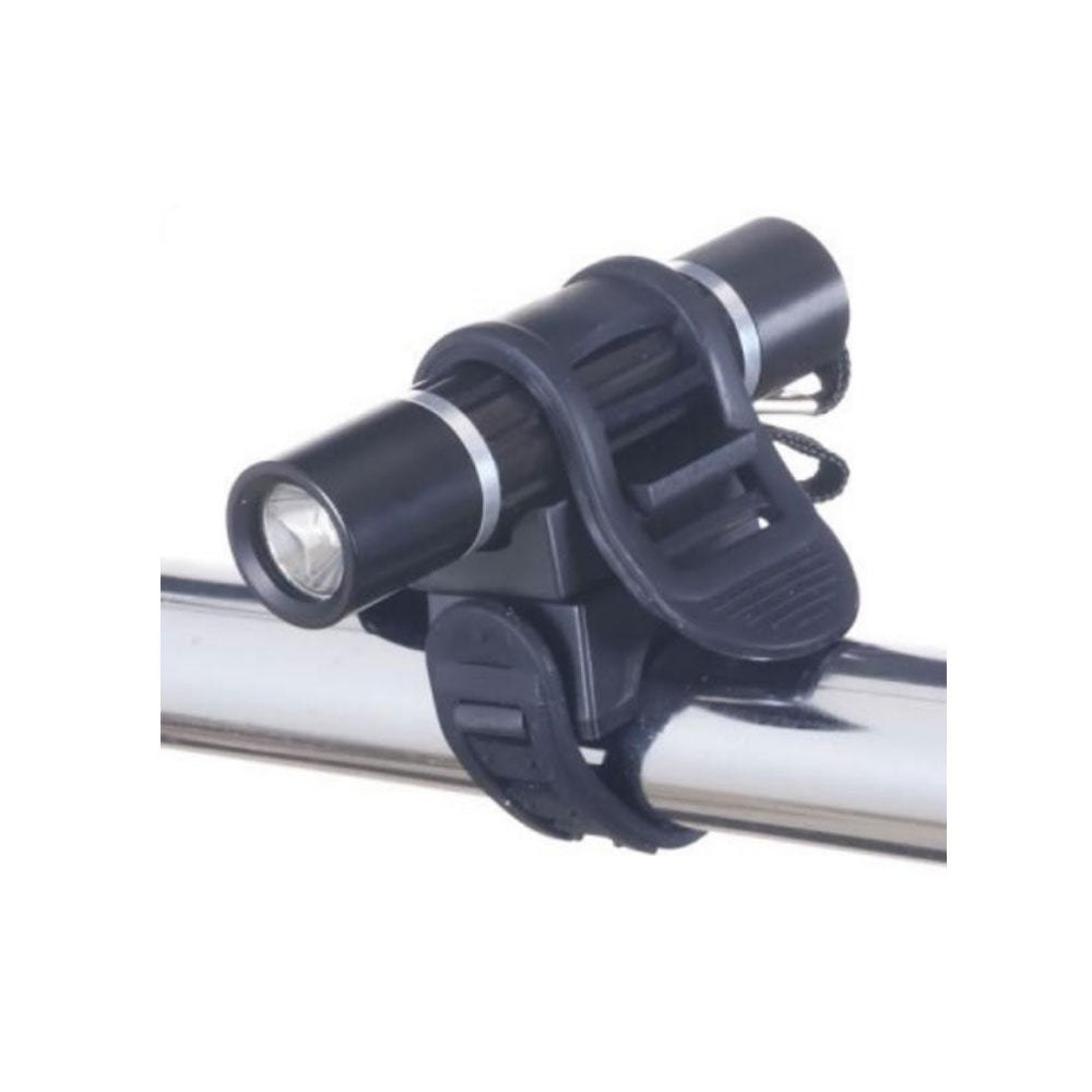 Comolife 360 degree angle adjustable LED headlight for bicycle, 7lm, Color: Black , Size : Φ0.78 x 3.58 inches