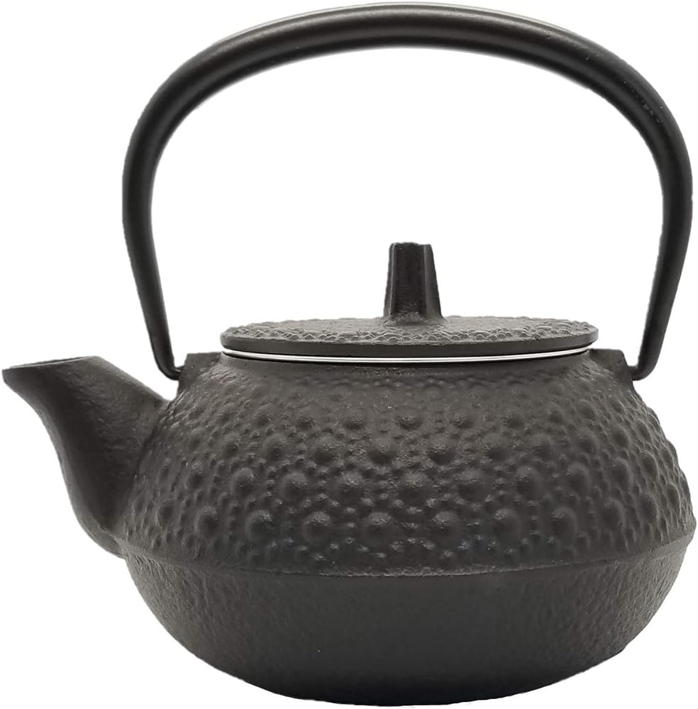 Iwachu 12803 Stainless Steel Kettle Teapot Type 3 New Turtle Shell Black 0.32 L No Enameled Direct Flame Compatible Nambu Ironware