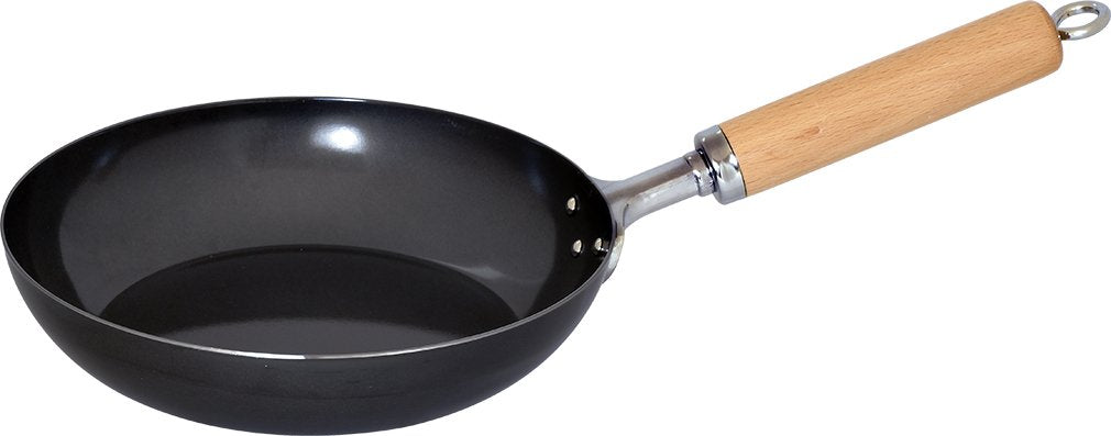 Wahei Freiz GR-9747 Black Iron Skin, Frying Pan, 8.7 inches (22 cm), Made in Japan, Compatible with IH and Gas, Carefully Selected Materials