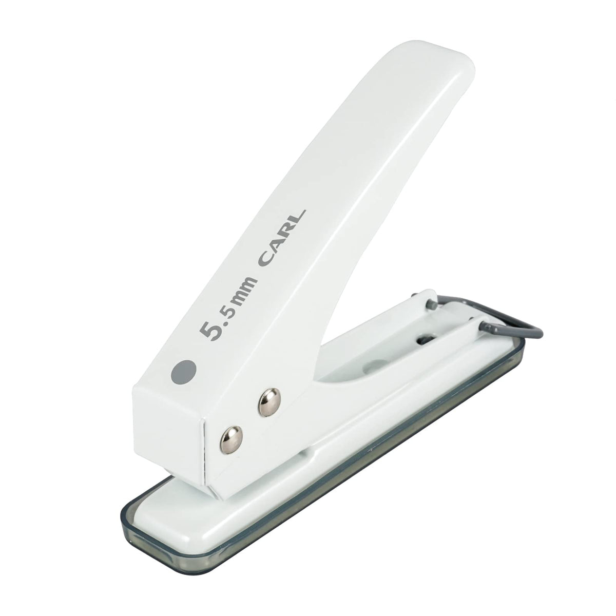 Carl Office Equipment SD-155-W Hole Punch, 1 Hole, Hole Diameter 0.2 inches (5.5 mm), 18 Pieces, White