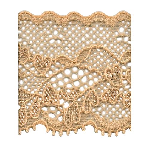 S.I.C SIC-7462 Stretch Trimming Lace C/#10 Coconut 1 Anti-(25m)