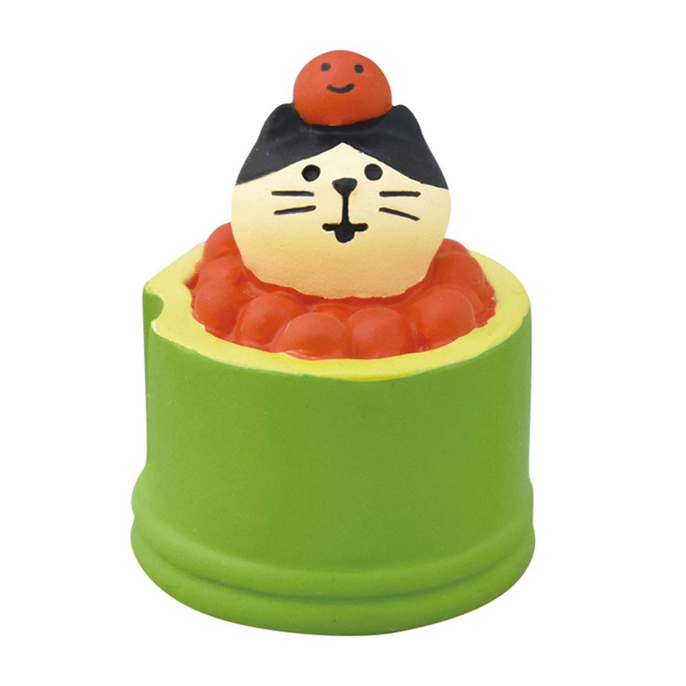 Decole Concombre ZSG-43719 Osechi Cat, Tapioca Saltwater, Diameter 1.1 x Height 1.5 inches (2.8 x 3.7 cm)