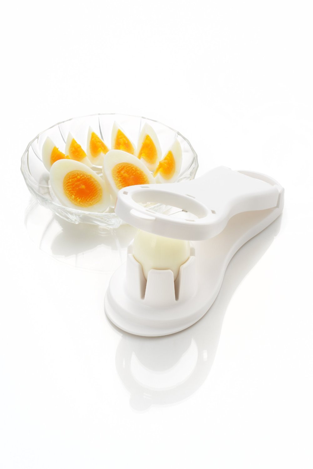 Akebono Sangyo GM-1501 Egg Cutter, Made in Japan, 6 Splits, 3 Lines, Commercial Supplies, Clean and 6 Minutes without breaking the Yolk of Egg