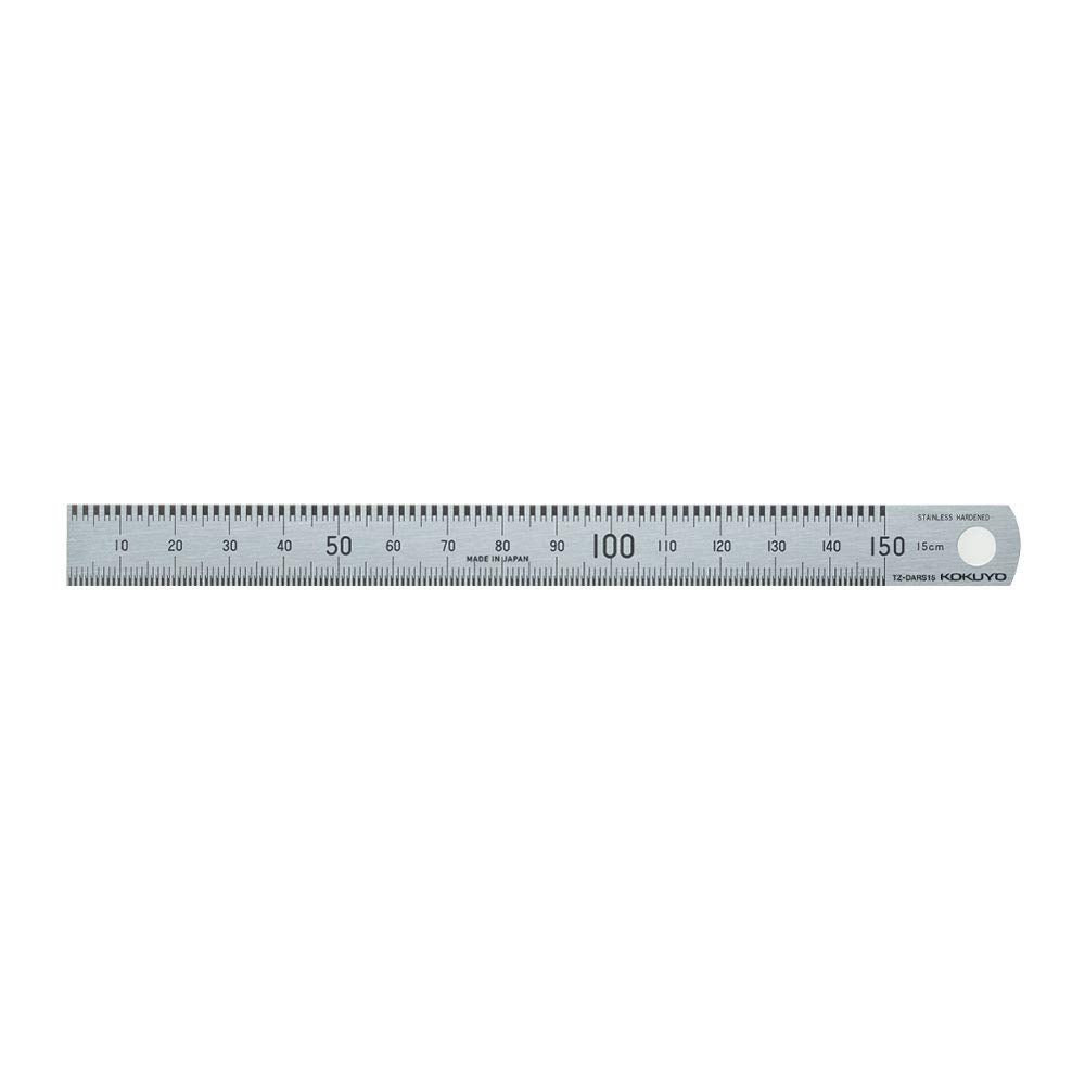 Kokuyo TZ-DARS15 Ruler True Ruler, 5.9 inches (15 cm), Stainless Steel