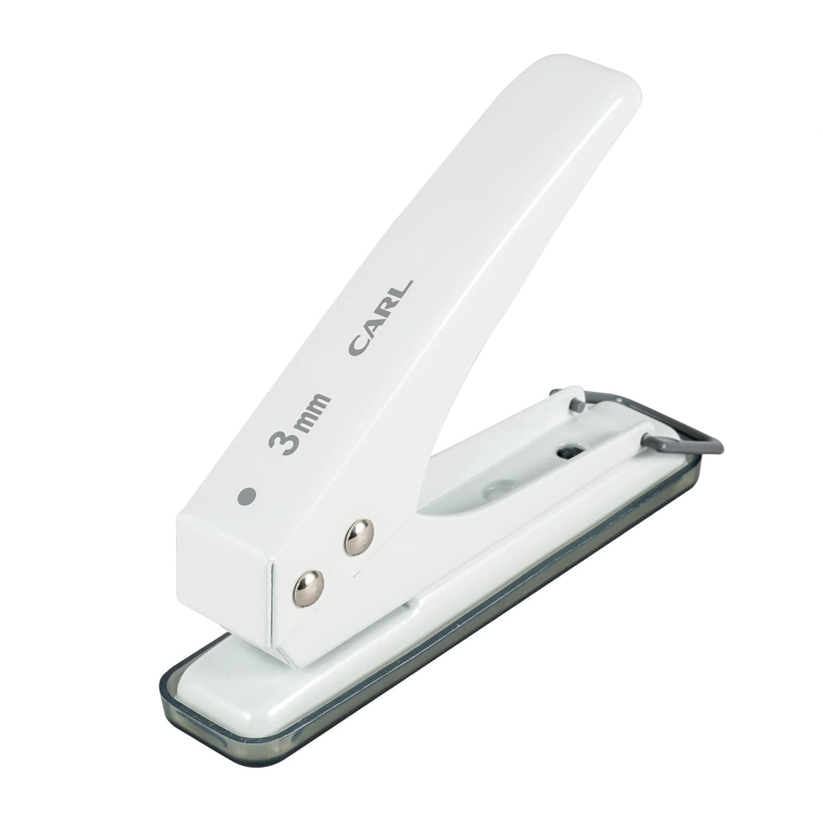 Carl Office Equipment SD-130-W Hole Punch, 1 Hole, Hole Diameter 0.1 inches (3 mm), 18 Pieces, White