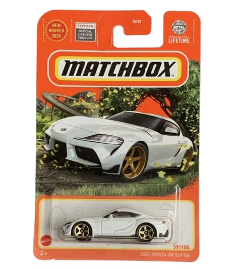 Matchbox 2023 Toyota GR Supra Diecast Vehicle, 1:64 Scale, White, 39/100