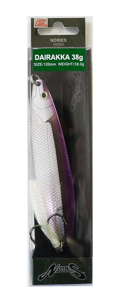 Nories Dairakka 38g #DR18 Jerk Silver Brown Purple Fishing Spoon