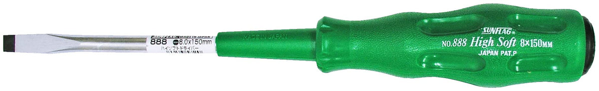 Sunflag No. 888-8.0x150 High Soft Screwdriver, Strong Penetration Type