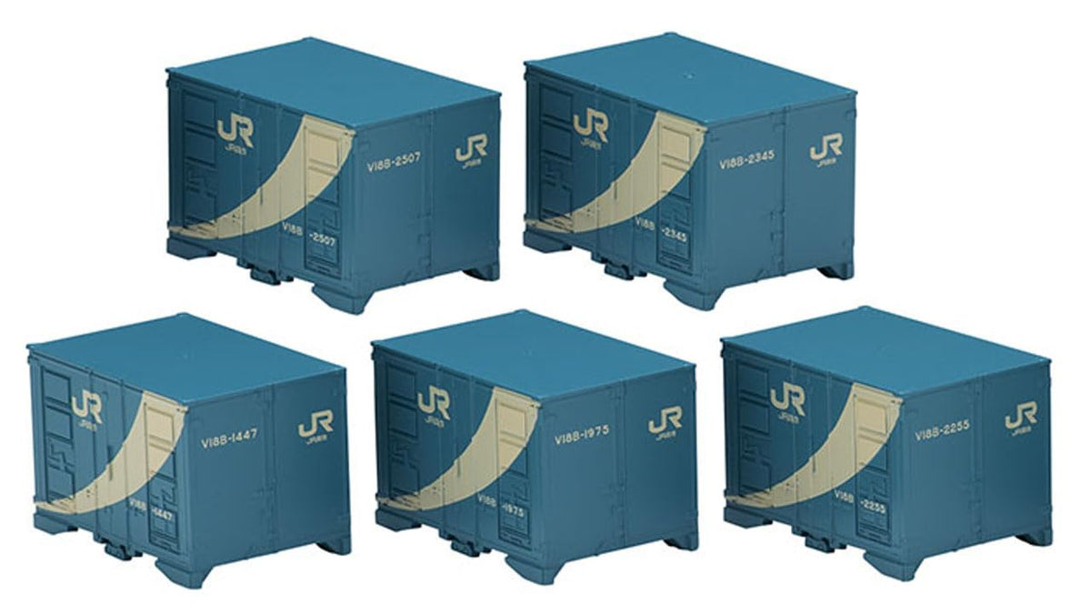 TOMIX 3308 N Gauge JR V18B Shape Container, 5 Pieces, Railway Model Supplies