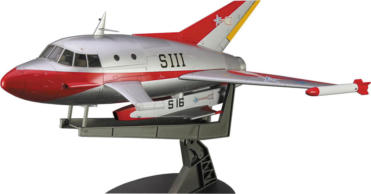 Hasegawa Ultra Mech Series Ultraman Jet Beetle w/ Special Submarine S (Meteor Mark Acrylic Stand) 1/72 Scale Plastic Model (Automotive)