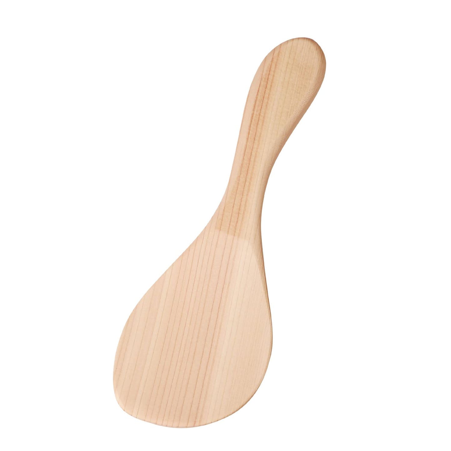 Yamaco 78307 Temahima Kobo Cypress Friendly Rice Spoon, Medium, Made in Japan, Easy to Use, Hinoki, Wood, Simple, Unpainted, Kitchen Tool, Cookware, Cooking, Texture-friendly