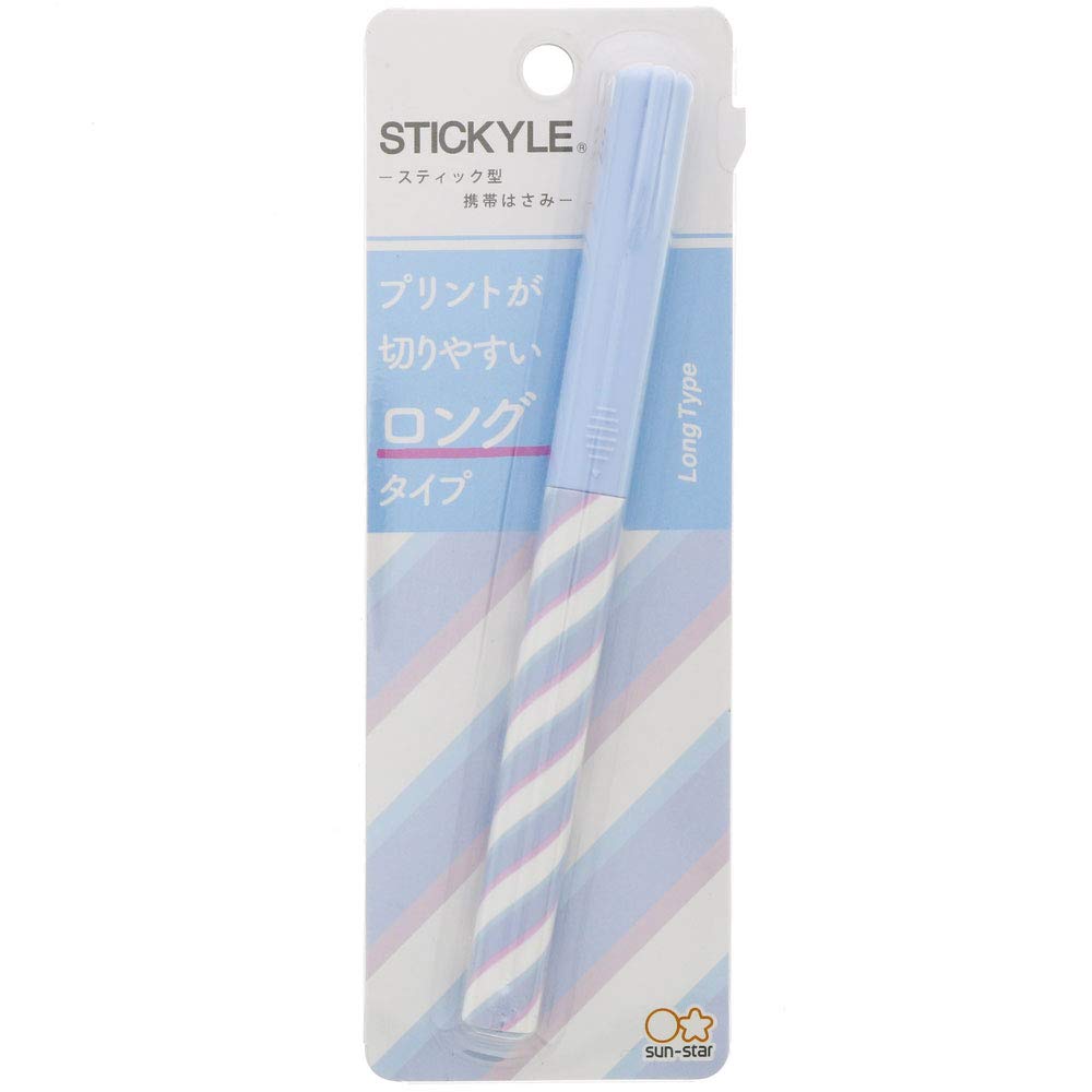 Sun-Star Stationery S3718832 Scissors, Sticky Mix Long, Light Blue