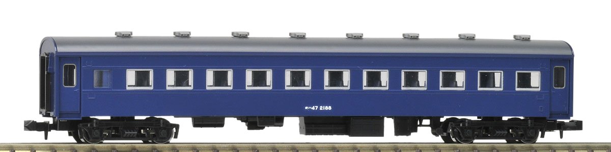 9510 JNR Passenger Car OHa 47 Class Aluminum Frame Blue Rail Track Train Vehicle Toy TOMIX Tomytec