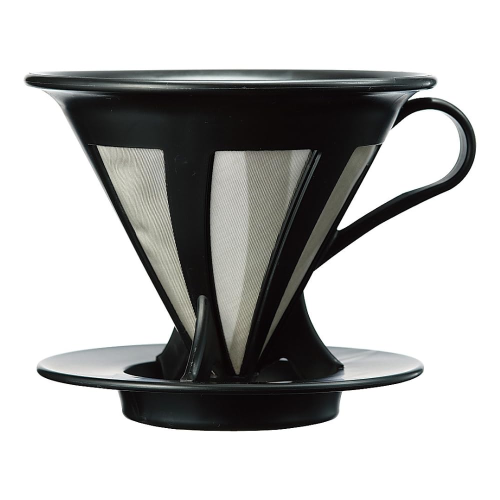 Hario "Cafeor" Mesh Coffee Dripper, Size 02, Black