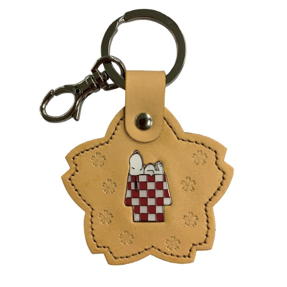 Ushikubo Kogeisha SN-413 Cherry Blossom Keychain, Checkered Pattern