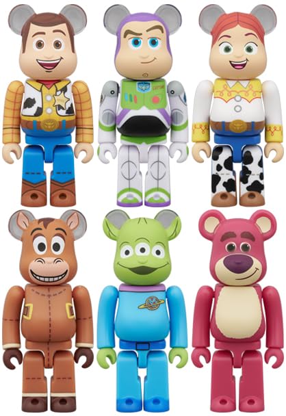 MEDICOM TOY BE@RBRICK CHASE TOY STORY Total Height: Approx. 2.8 inches (70 mm), Non-scale, Painted, Complete Figure, Box of 12