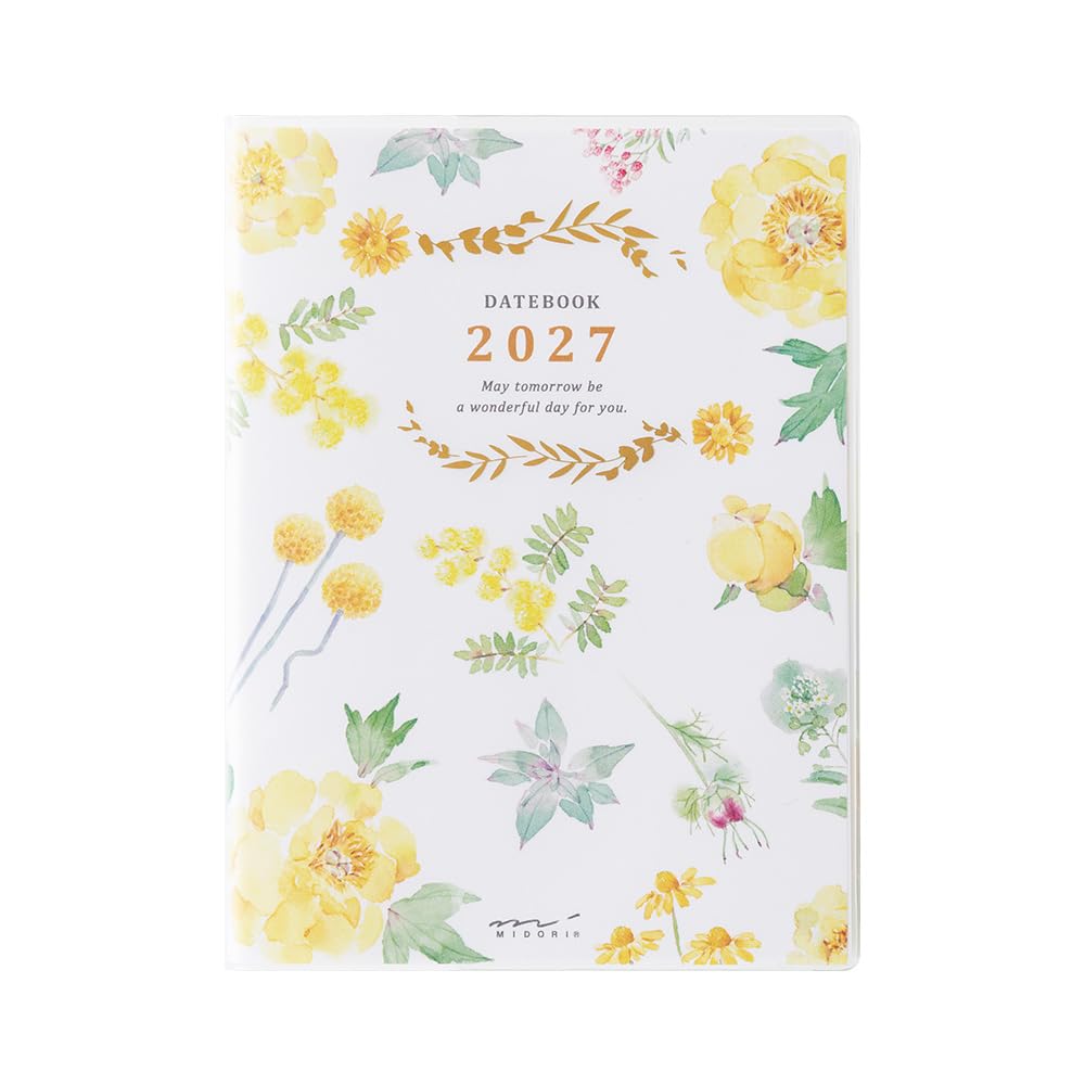 Midori Pocket Diary 2027 A6 Weekly Country Time Floral Pattern 22444006 (Starts on January 2027)