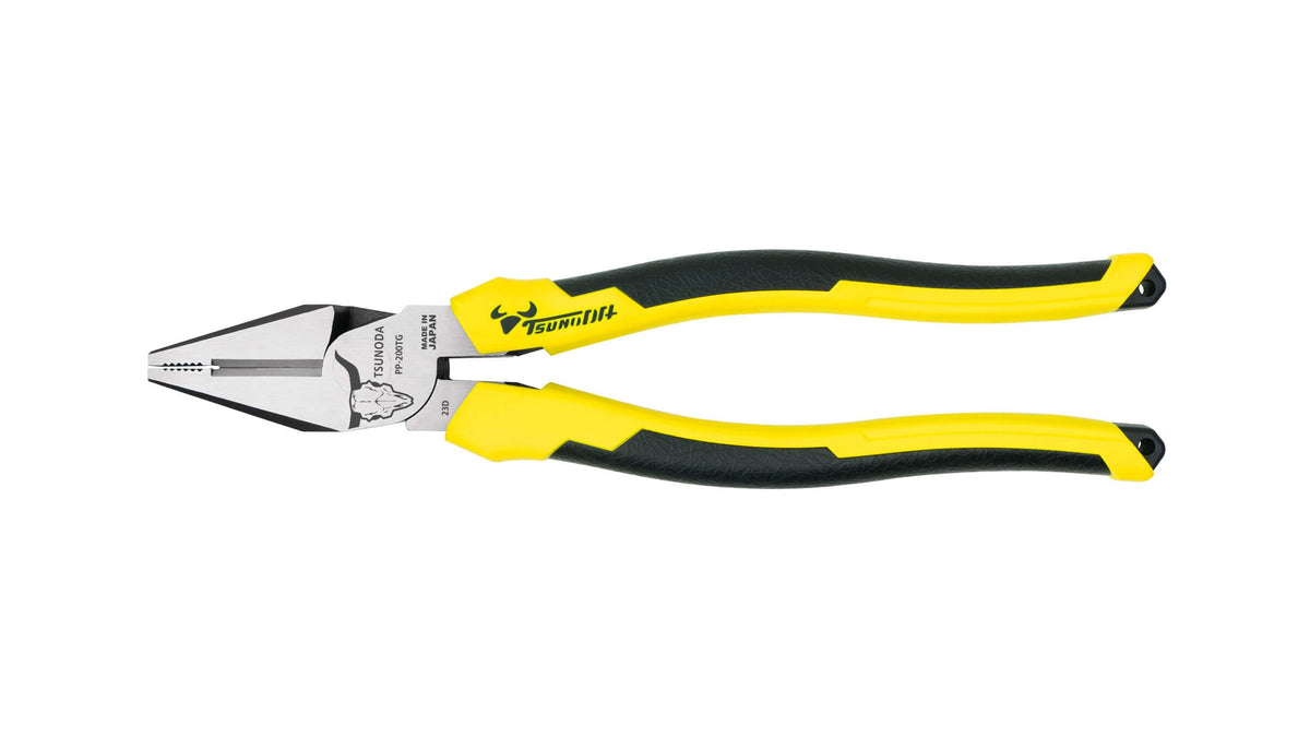 Tsunoda PP-200TG, High-Leverage Linemans Pliers 8-inches (200mm)