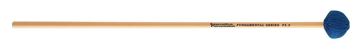 Innovative Percussion F5.5 Fundamental Series Medium Vibraphone Mallets - Blue Cord - Rattan
